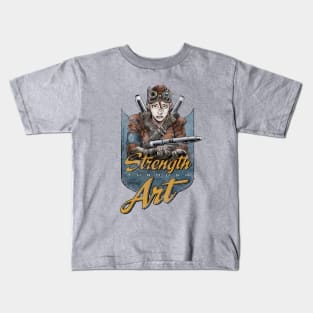 Strength Through Art - Steampunk Kids T-Shirt